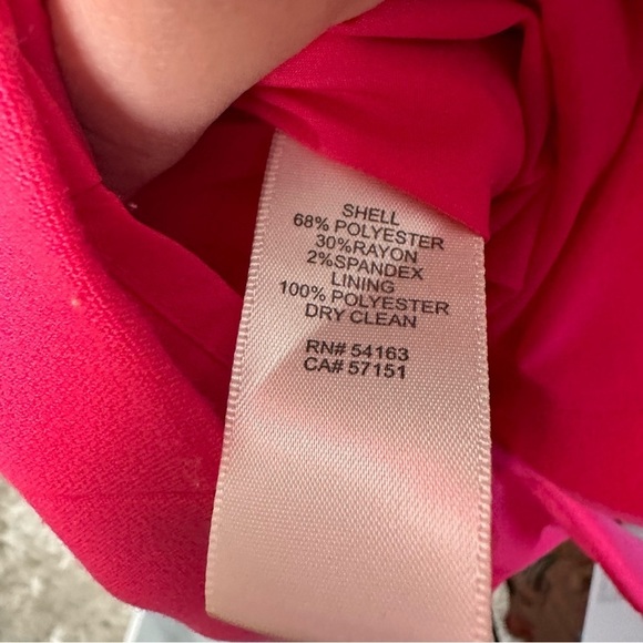 Eliza J V-Neck Sheath Pencil Dress, Size 6, Hot Pink - Picture 7 of 11